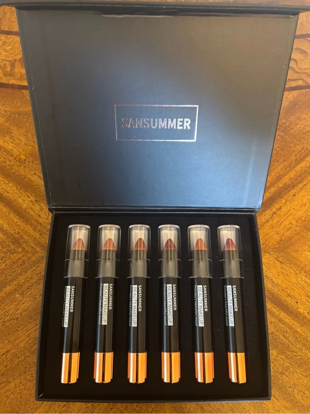 Women Makeup Lipstick Set - Nude to Rose Shades